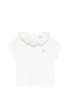 t-shirt in cotone bianco DOUUOD KIDS | DY8011Z3708101